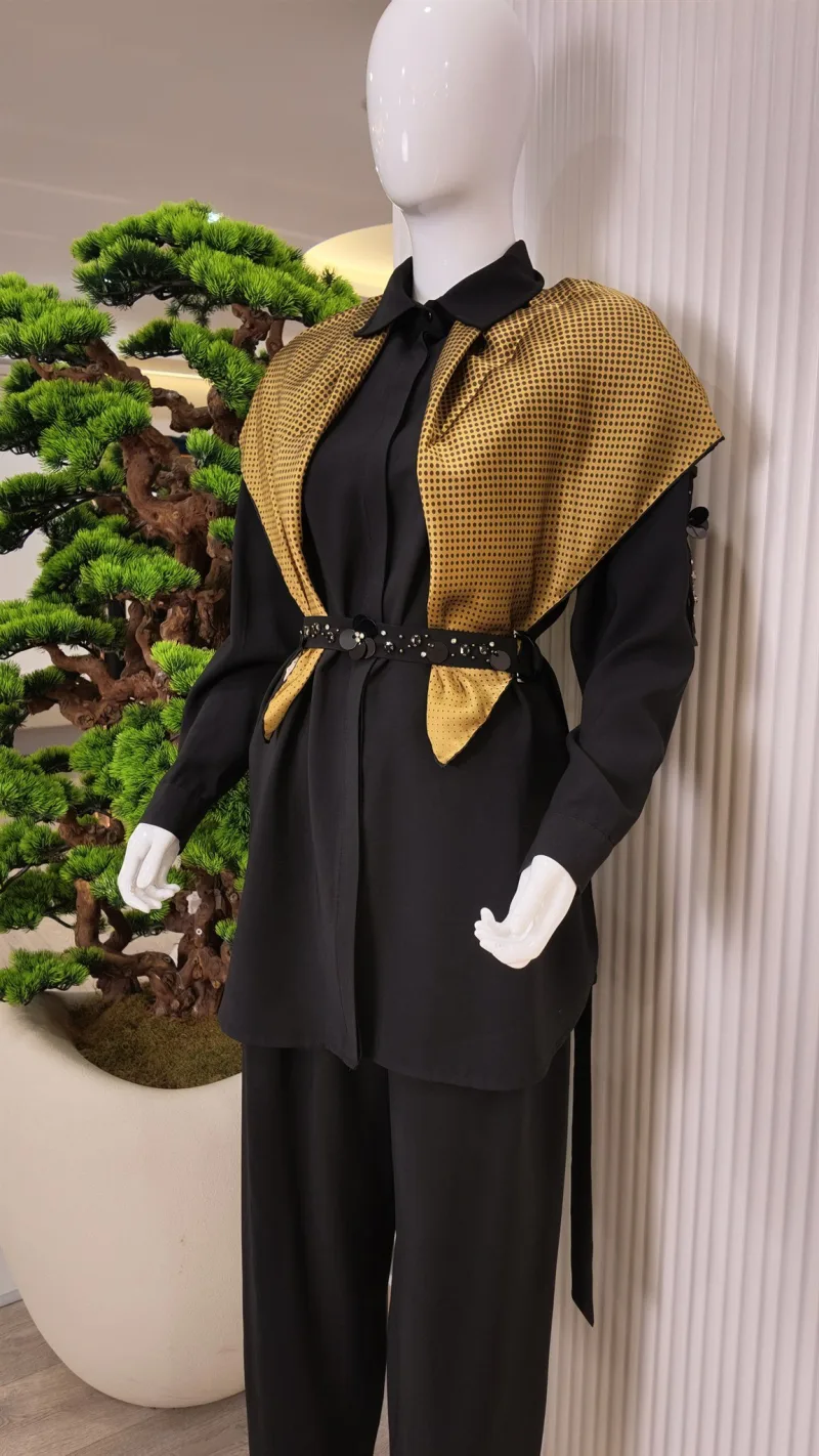 Fuat Gürşen Tencel Tunik Pantolon Takım 26K-6207