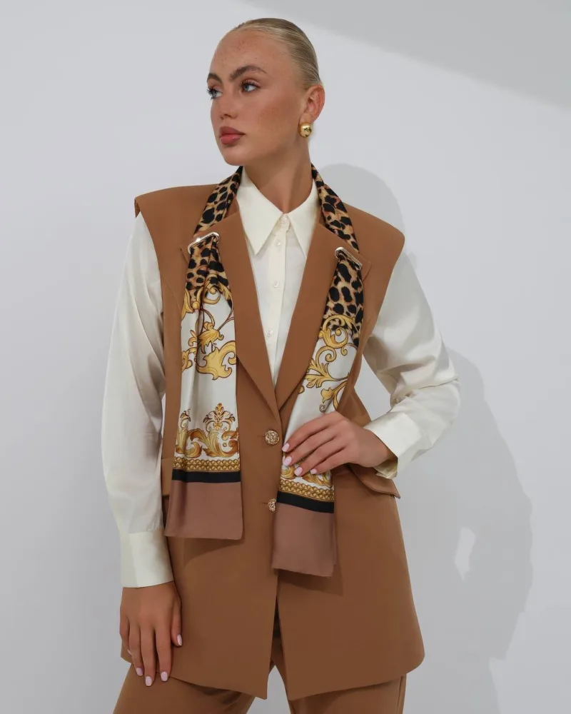 Atamu Fularlı Yelek Pant.tk - Atamu 893001