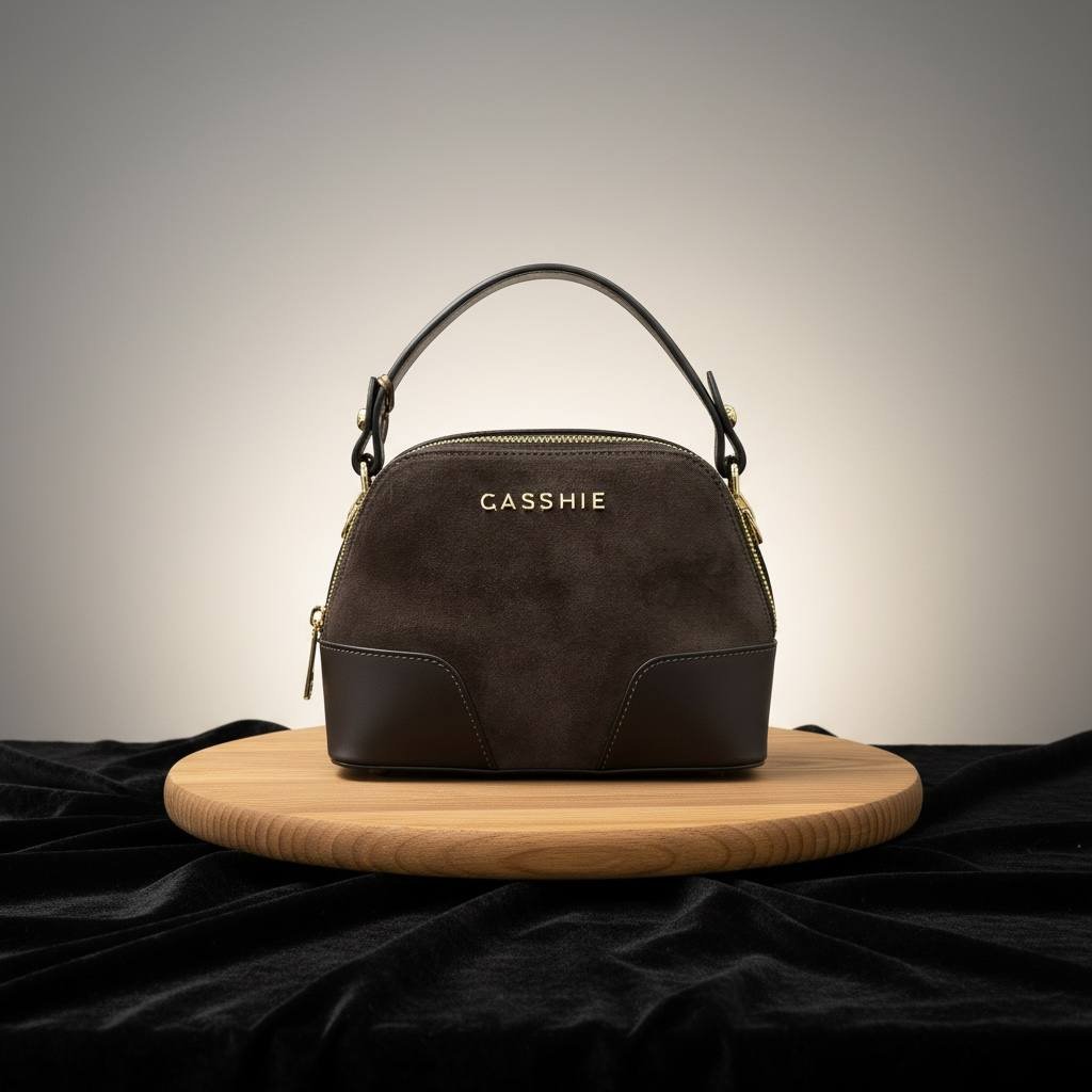 Gasshie Süet Kahve Kadın Çanta 8466