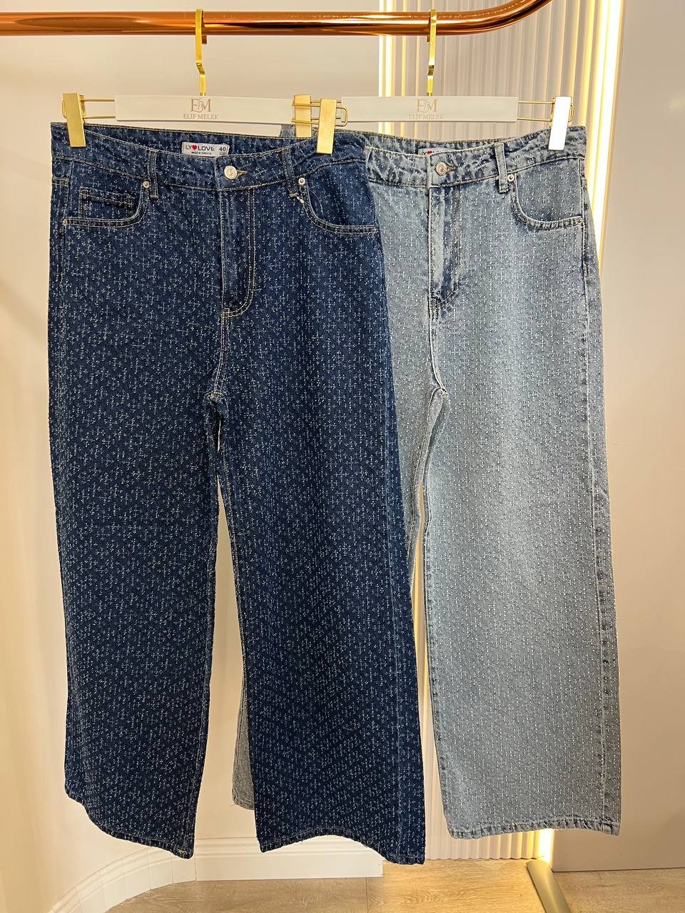 LY Love 5691-3 Lazerli Pantolon- Blue-D