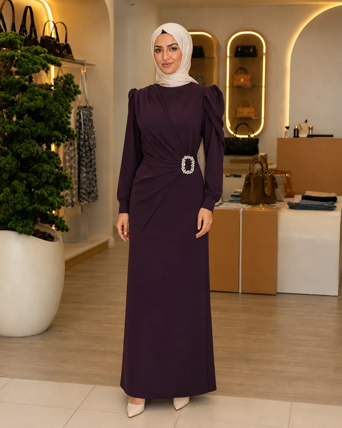 Matex İpek Saten Elbise 2398