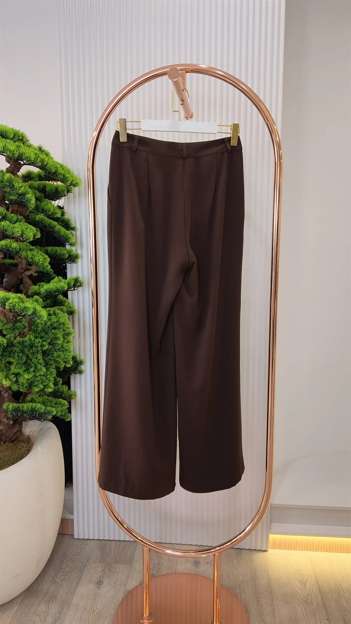 NPrive Pile Detaylı Bol Paça Pantolon 16231
