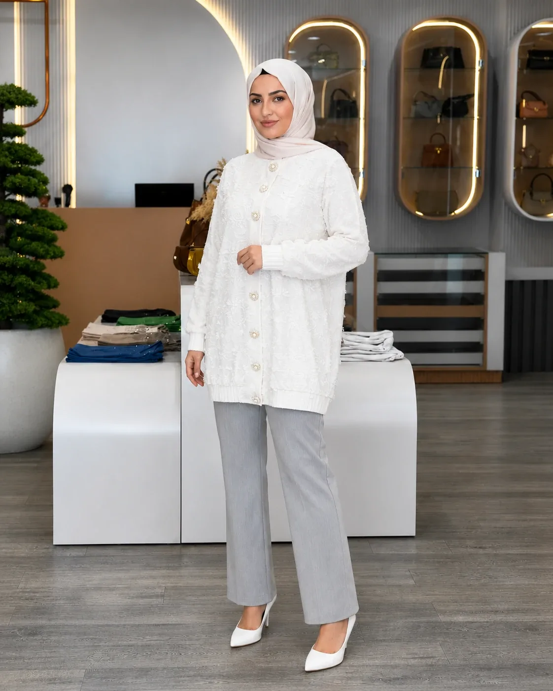 NPrive Aplike Detaylımodal Bomber Ceket - NPrive 14445
