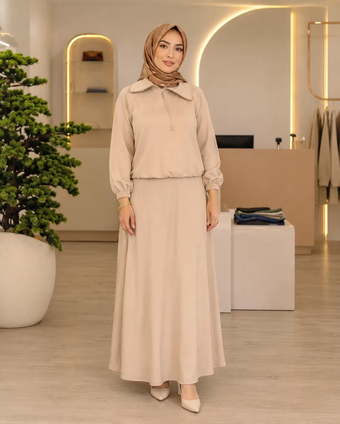 NPrive Örme Modal Etekli Takım 19471
