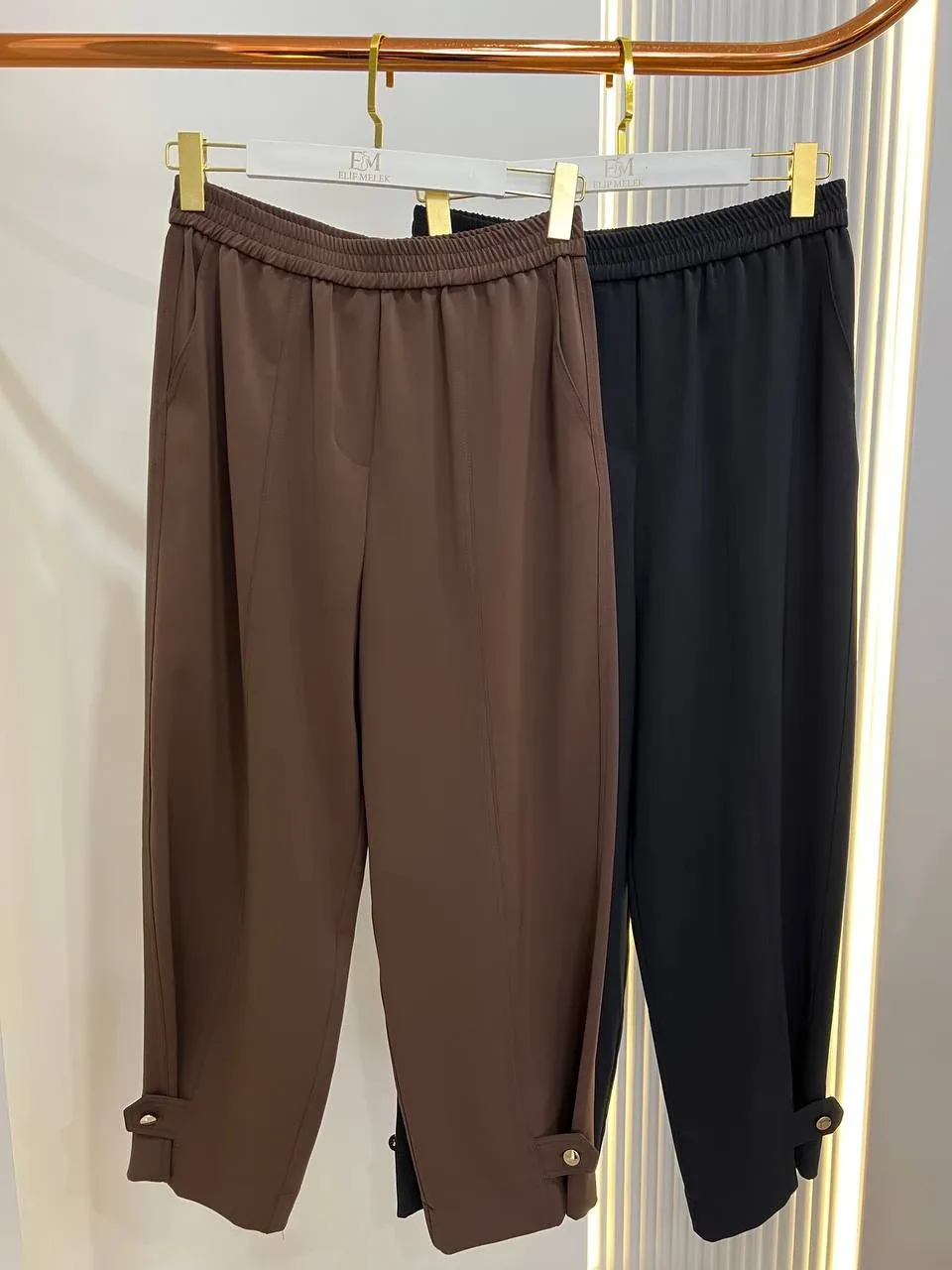 Yusuf Özdemir Paça Düğmeli Pantolon - 26Y1547